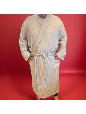 NWT Amazon Essentials Waffle Knit Spa Robe - 6XL NEW! Gray Unisex